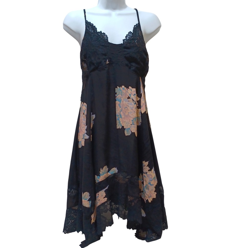 Intimately Free People Table For 2 Slip Dress Womens S Floral Boho Fairy Grunge